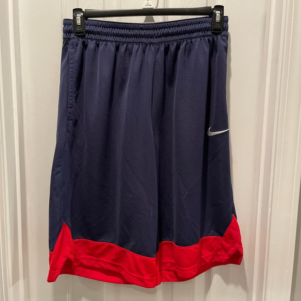 Nike Blue and Red Sports Shorts